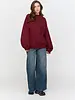Nancie Oversized Sweater | Maroon