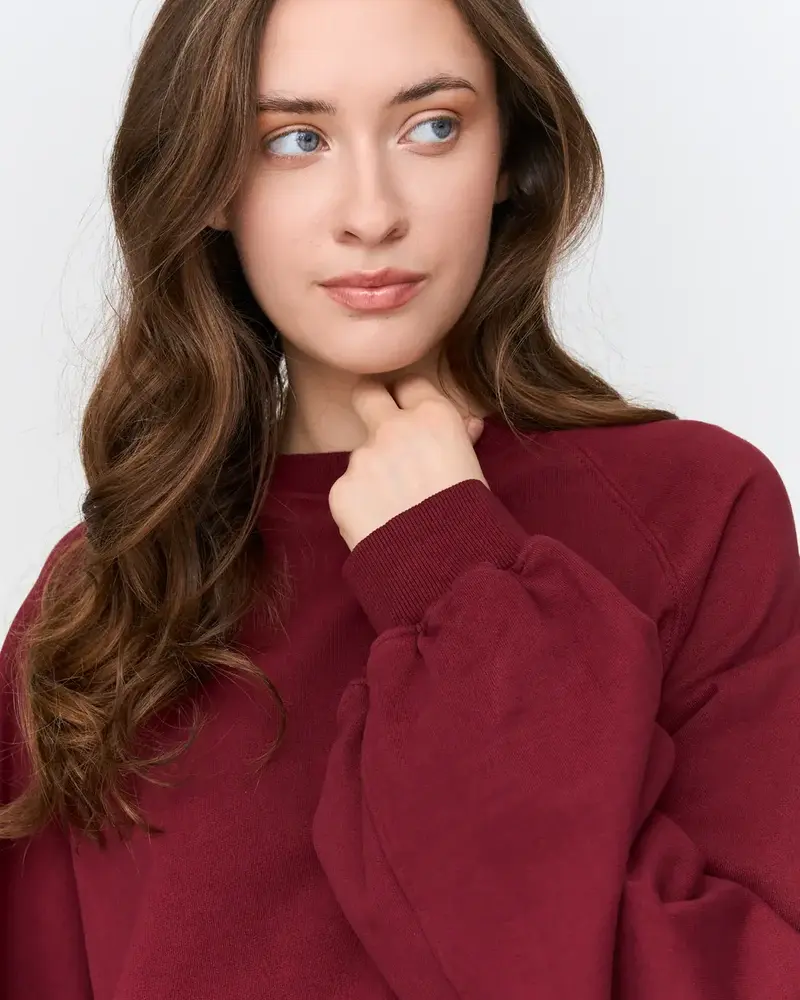 Nancie Oversized Sweater | Maroon