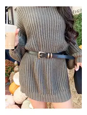 Carlota Belt | Black Gold