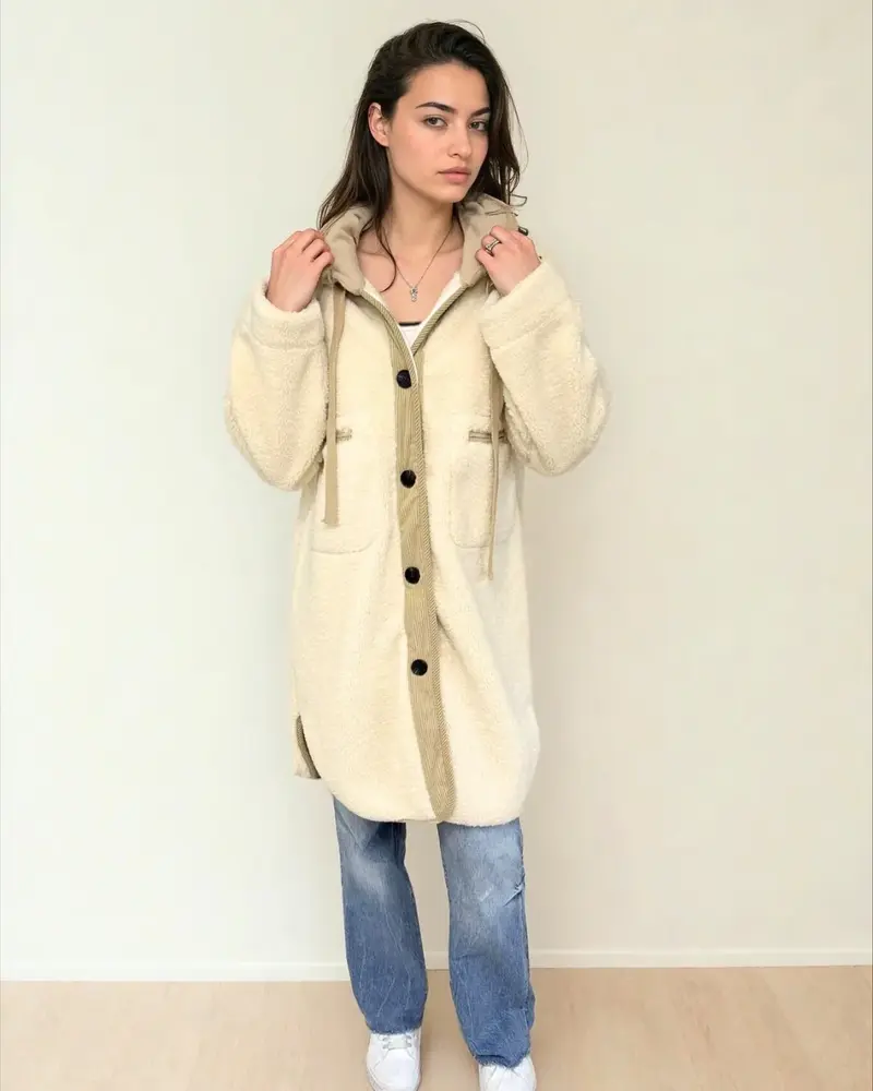 Nova 3/4 Hooded Coat