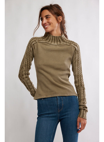 Free People Breezy Swit Top | Dune