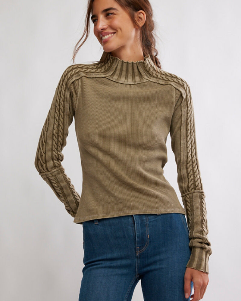 Free People Breezy Swit Top | Dune