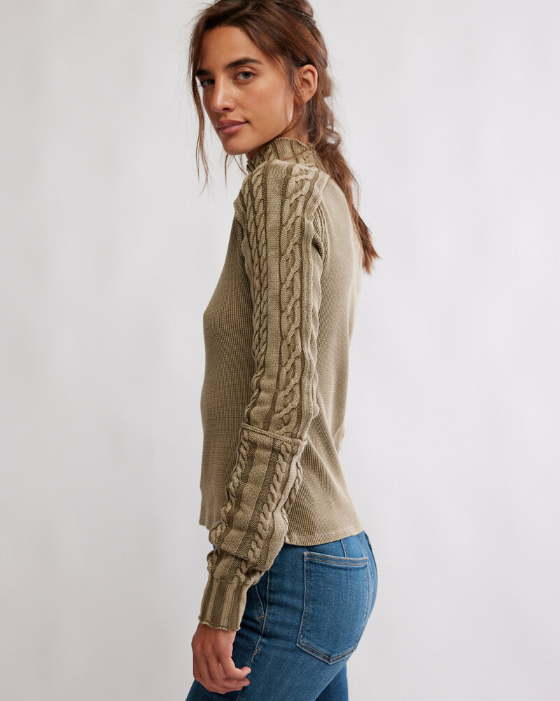 Free People Breezy Swit Top | Dune