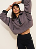 Free People Mountain High 1/2 Zip Fleece | Gun Metal