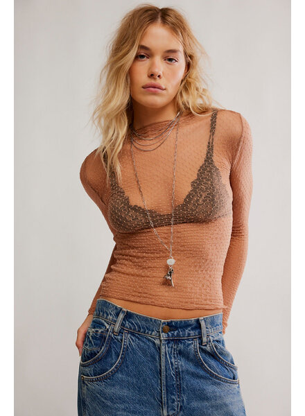 Free People Minding My Business Top | Wood