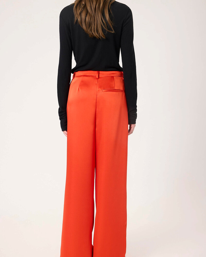 Liva Suiting Pants | Hot Red