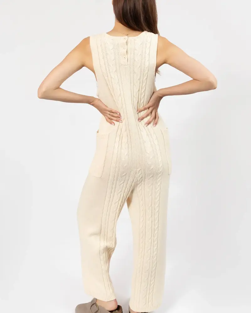 Smash + Tess Cecilia Knit Romper | Cream
