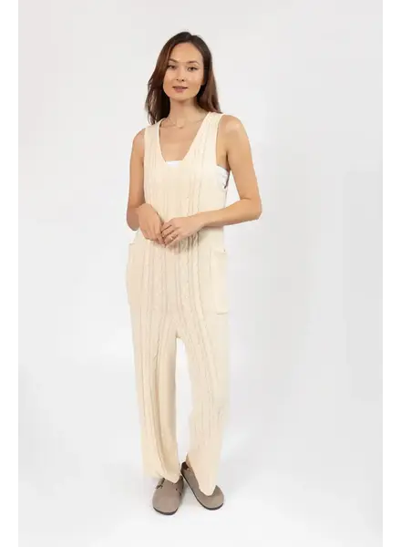 Smash + Tess Cecilia Knit Romper | Cream