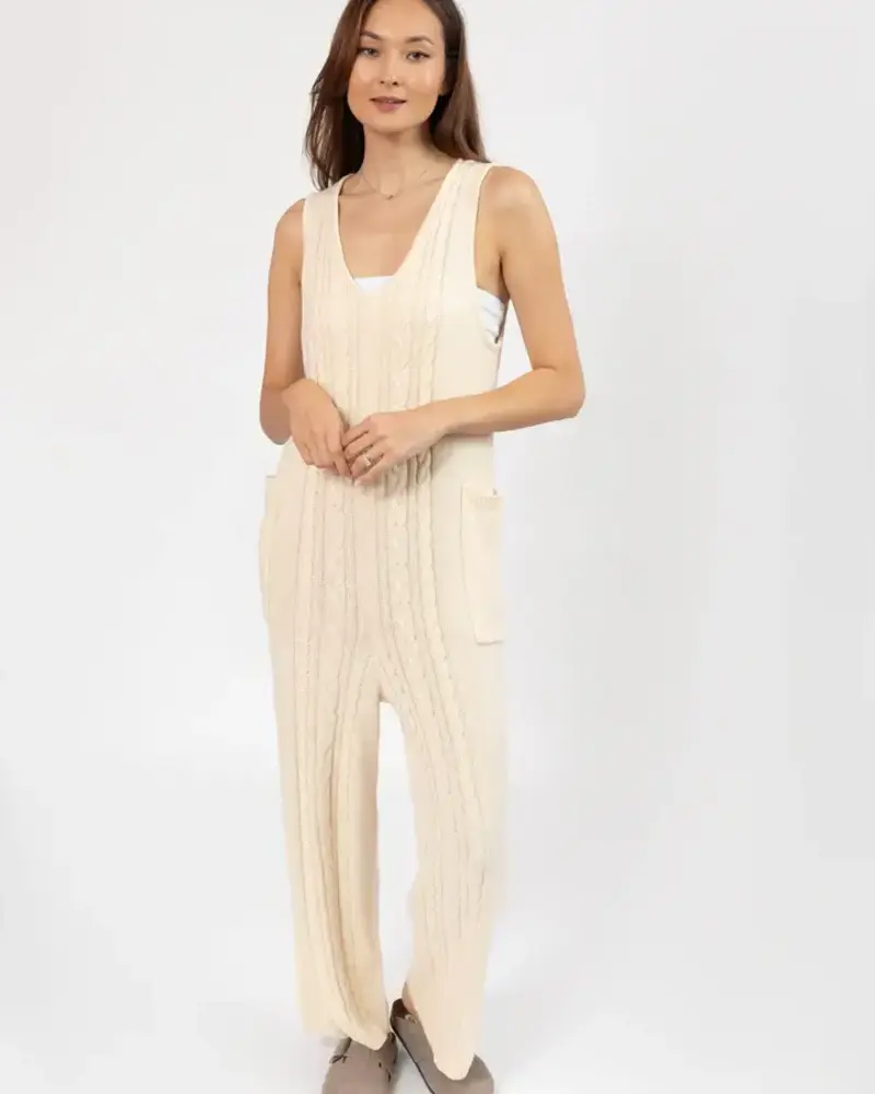 Smash + Tess Cecilia Knit Romper | Cream