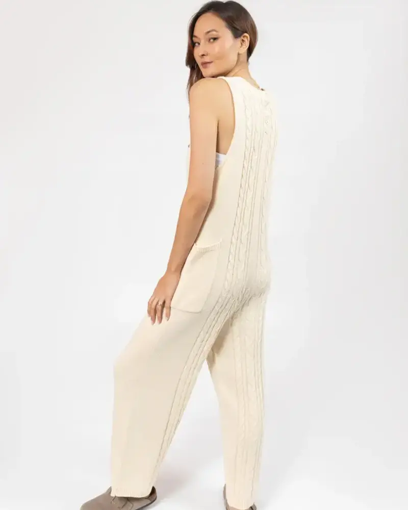 Smash + Tess Cecilia Knit Romper | Cream