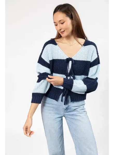 Smash + Tess Gracie Bow Tie Cardigan | Blue