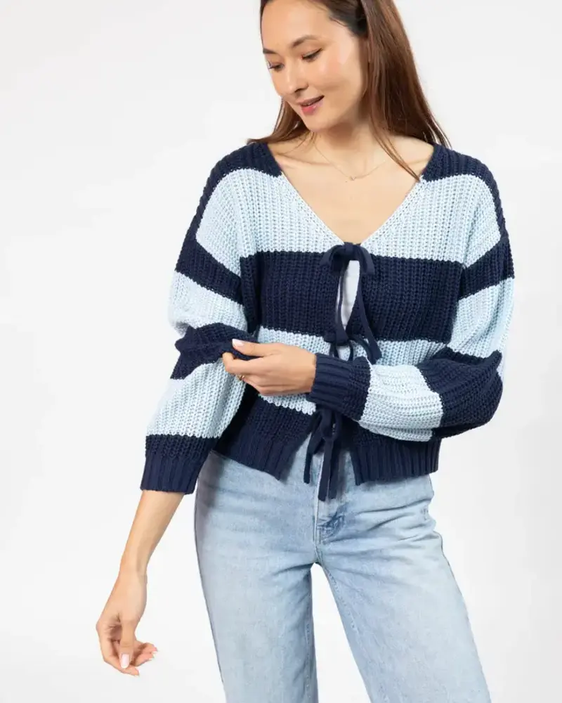 Smash + Tess Gracie Bow Tie Cardigan | Blue