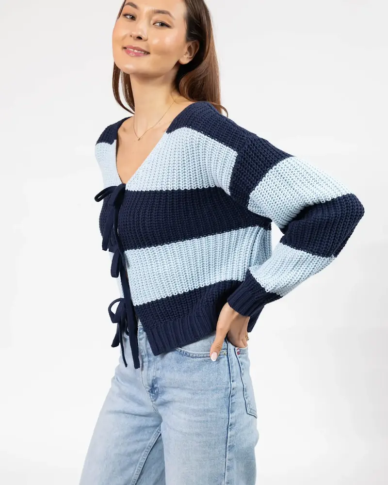 Smash + Tess Gracie Bow Tie Cardigan | Blue