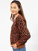 Smash + Tess Leopard Cardigan | Rust