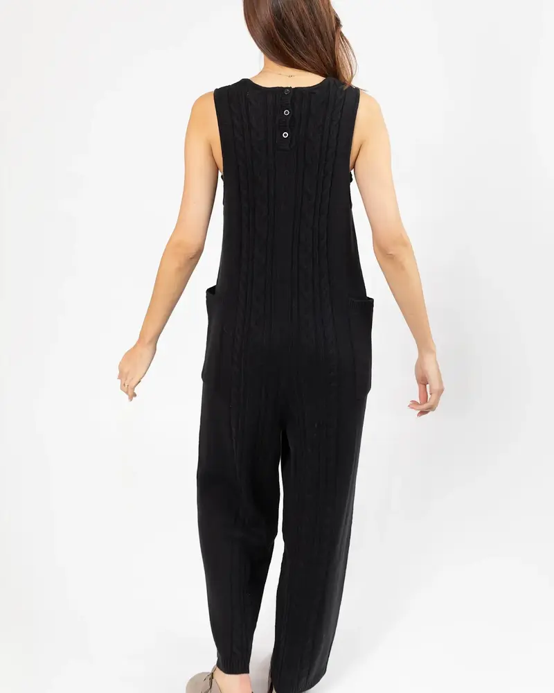Smash + Tess Cecilia Knit Romper | Black