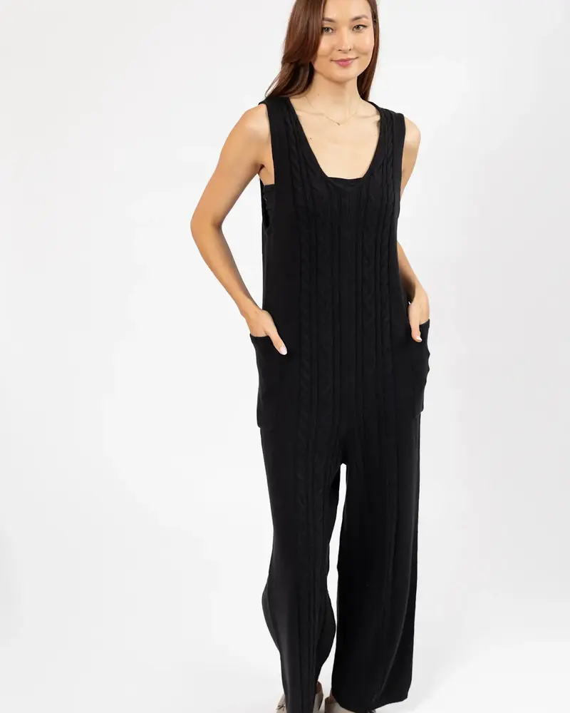 Smash + Tess Cecilia Knit Romper | Black