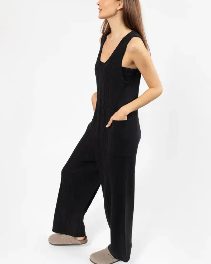 Smash + Tess Cecilia Knit Romper | Black