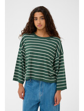 Spina Boxy Pullover Cropped | Green