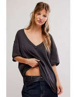 Free People Nina Tee V | Black