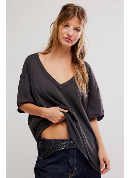 Free People Nina Tee V | Black