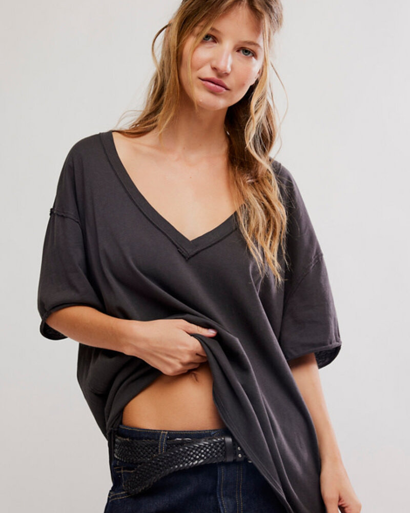 Free People Nina Tee V | Black