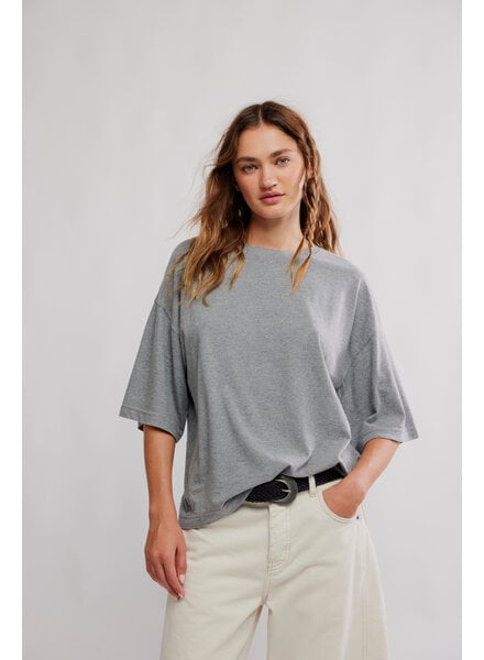 Free People Perfect Oversized Tee | Grey