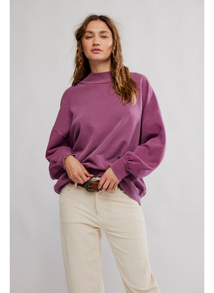 Free People Palm Spring Turtleneck Pullover | Damson