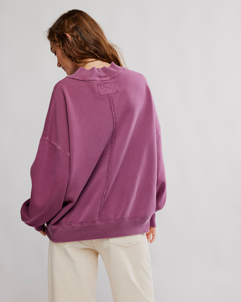 Free People Palm Spring Turtleneck Pullover | Damson