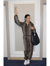 Bubble Zip Sweater | Leopard