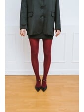 Burgundy Tights | One Size