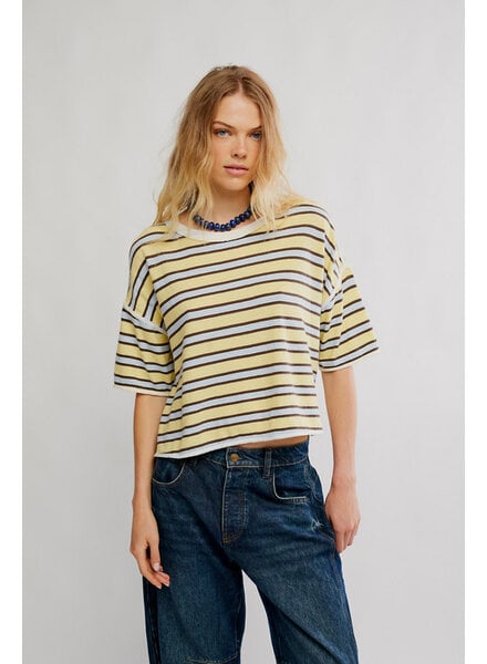 Free People Clean Rugby Tee | Yellow