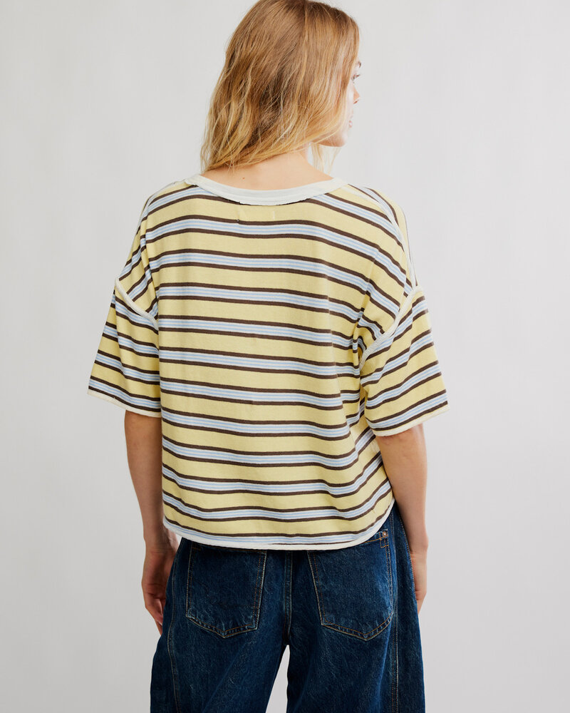 Free People Clean Rugby Tee | Yellow