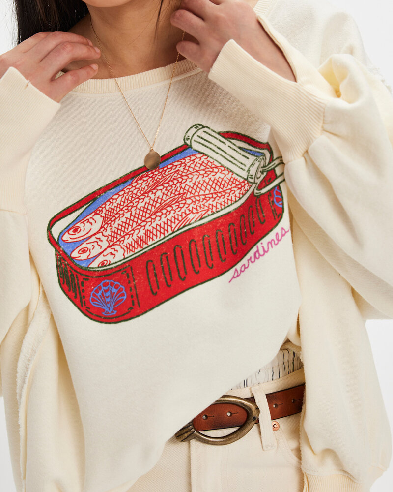 Free People Graphic Camden Pullover | Sardine