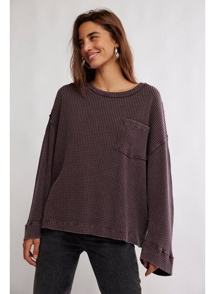 Free People Dawson Pocket Thermal | Chocolate