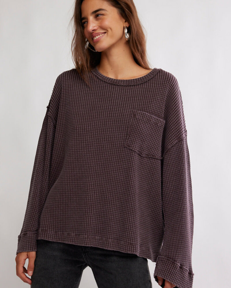 Free People Dawson Pocket Thermal | Chocolate