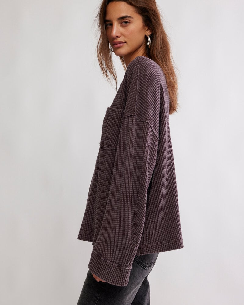 Free People Dawson Pocket Thermal | Chocolate