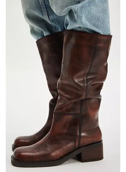 Free People Dana Distressed Pull-On Boots