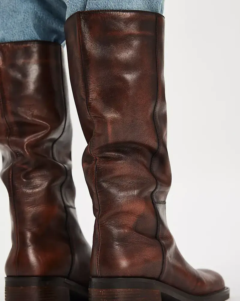 Free People Dana Distressed Pull-On Boots