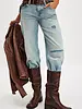 Free People Dana Distressed Pull-On Boots