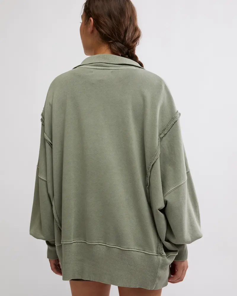 Free People Camden Henley Sweatshirt | Oak