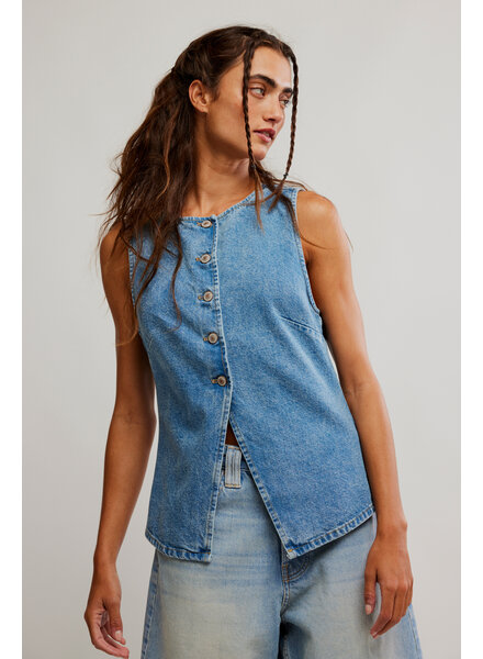 Free People Aimee Vest | Denim