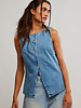 Free People Aimee Vest | Denim