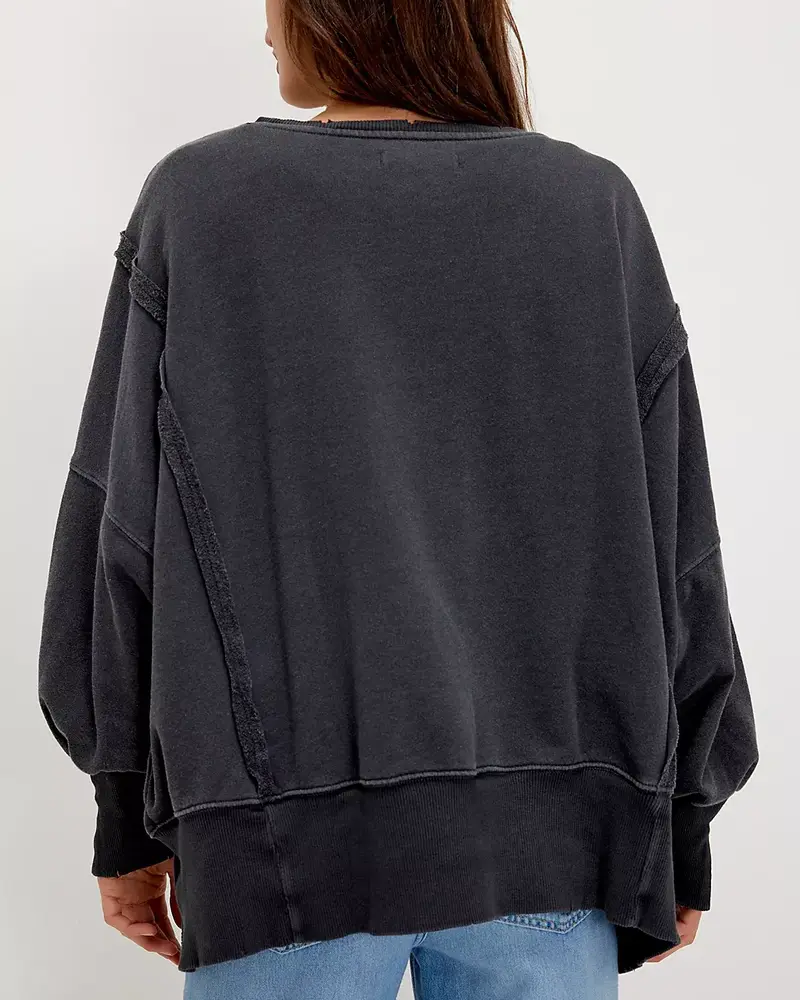Free People Graphic Camden Pullover | Snake