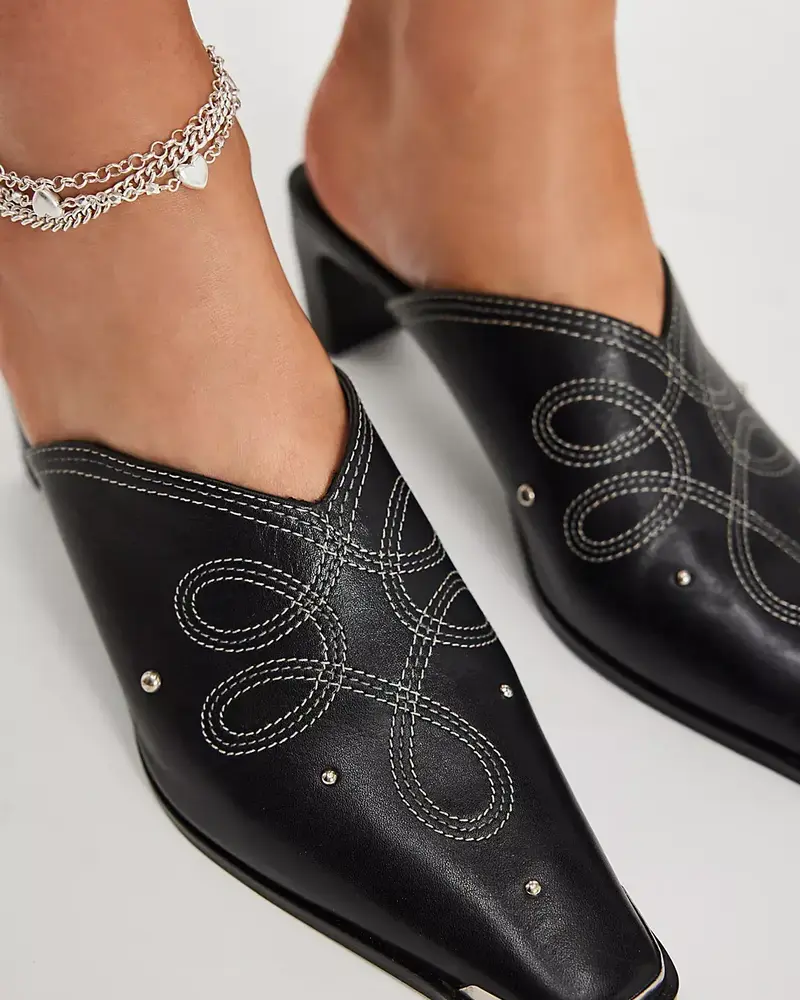 Free People Roxi Metal Tip Mules