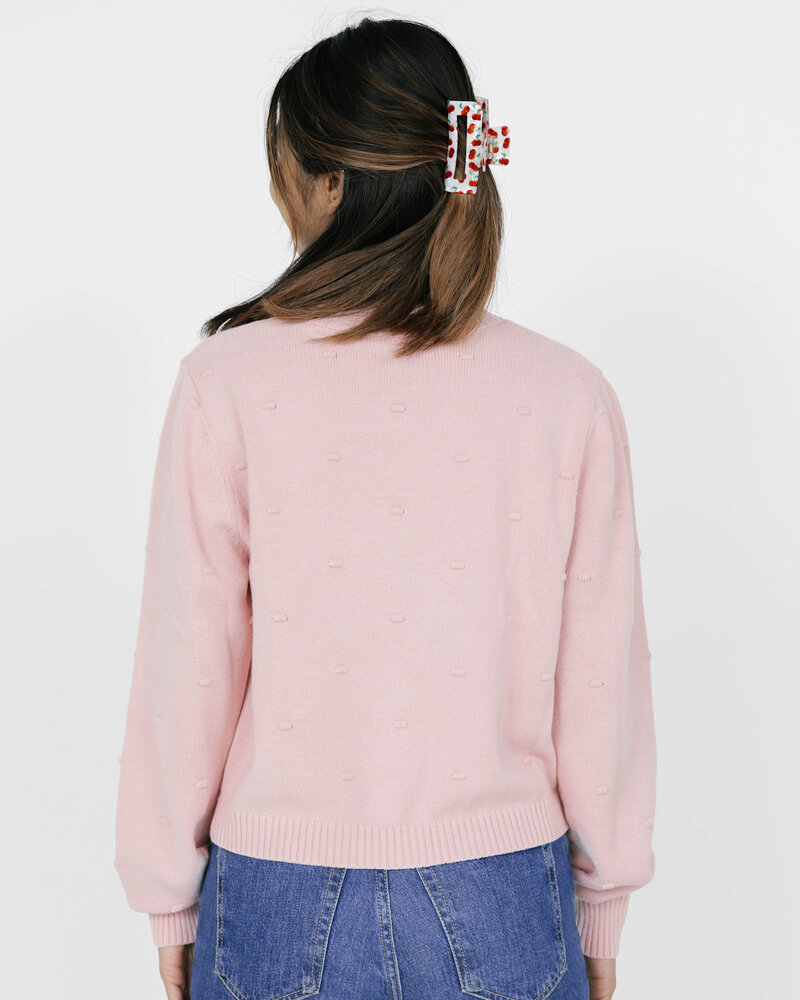 Smash + Tess Dot Cardigan | Dusty Pink