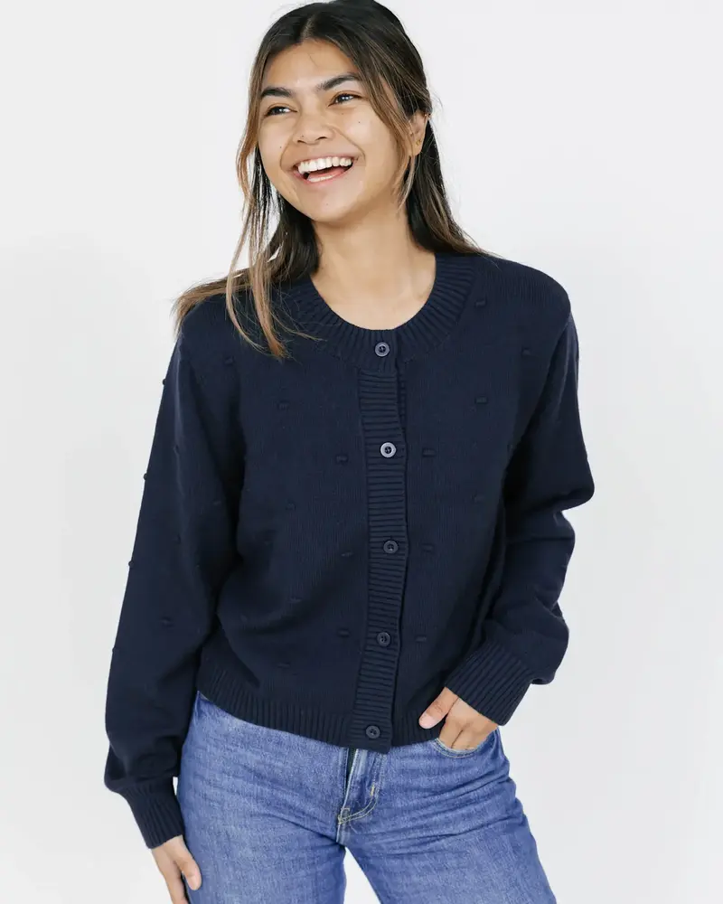 Smash + Tess Dot Cardigan | Navy