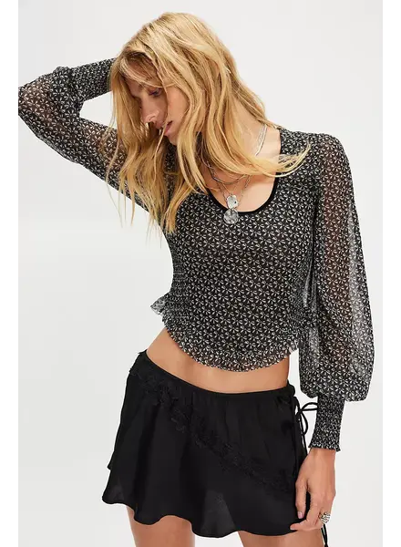 Free People Dottie Printed Top