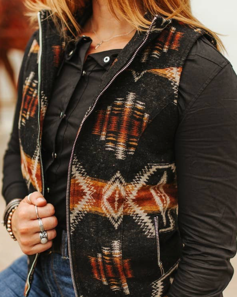 Frankie Quilted Lined Zip-Up Vest