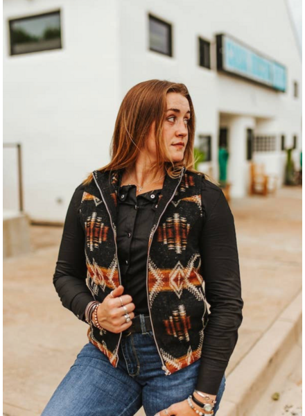 Frankie Quilted Lined Zip-Up Vest