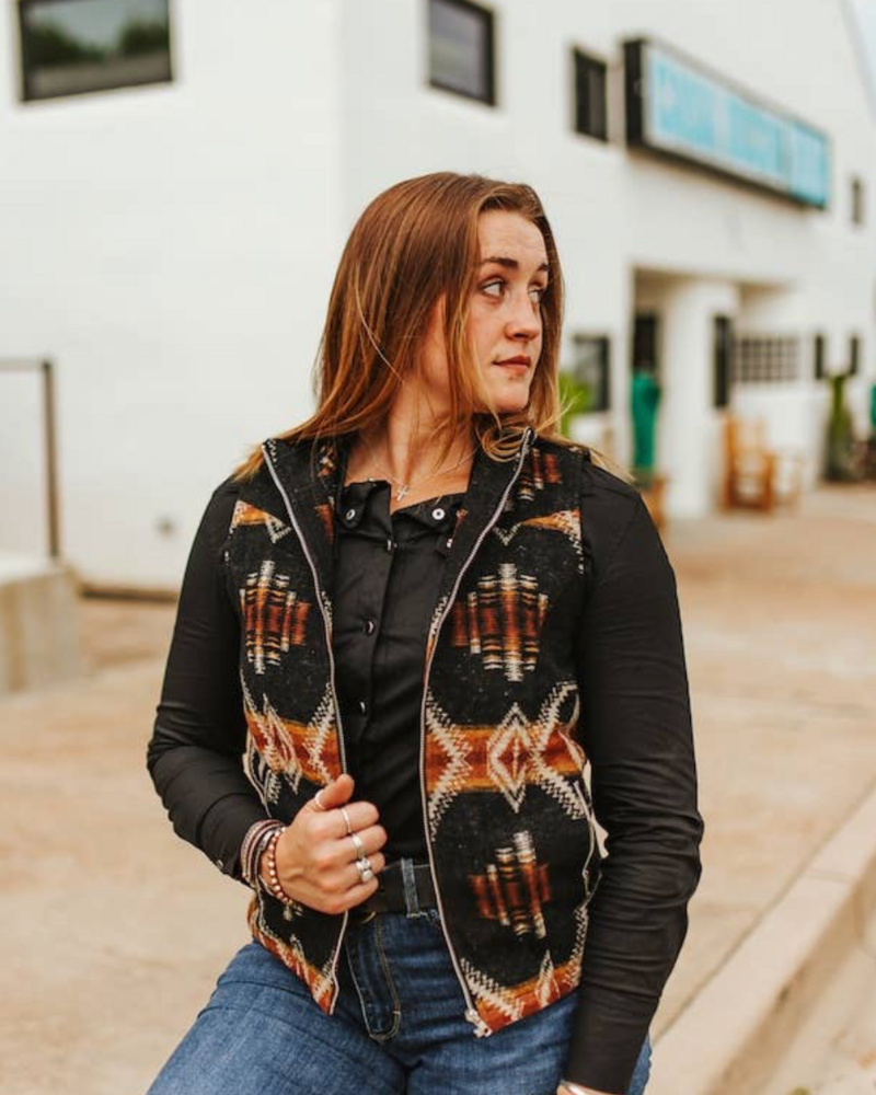 Frankie Quilted Lined Zip-Up Vest